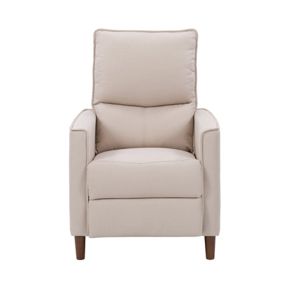 Poltrona reclinabile manuale con poggiapiedi e gambe alte