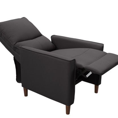 Poltrona reclinabile manuale con poggiapiedi e gambe alte