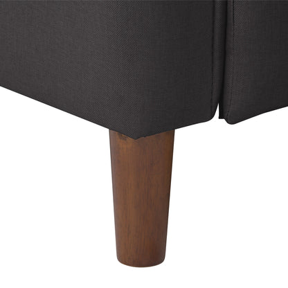 Poltrona reclinabile manuale con poggiapiedi e gambe alte