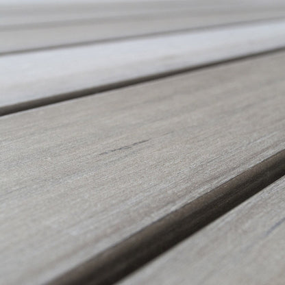 Set da pranzo per esterni Tumaco Sun-bleached Grey da 7 pezzi di Havenside Home