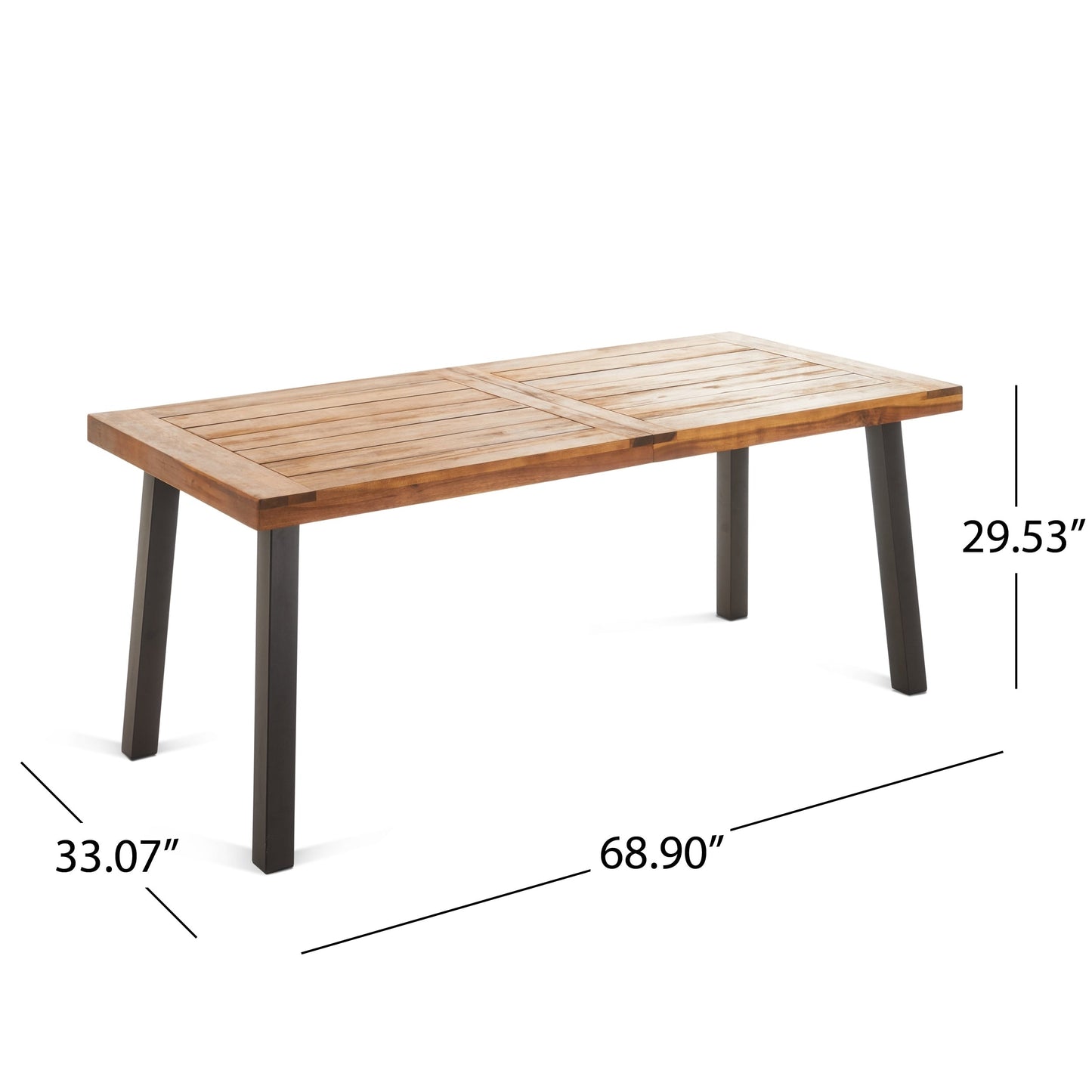 Set da pranzo da esterno Cordella Wood da 7 pezzi di Christopher Knight Home