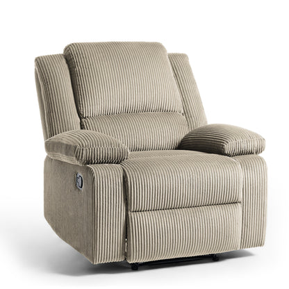 Poltrona reclinabile regolabile in velluto a coste per soggiorno