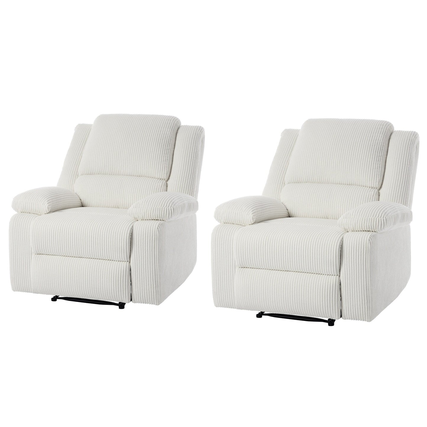 Poltrona reclinabile regolabile in velluto a coste per soggiorno