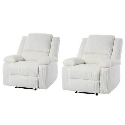 Poltrona reclinabile regolabile in velluto a coste per soggiorno