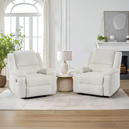 Poltrona reclinabile regolabile in velluto a coste per soggiorno