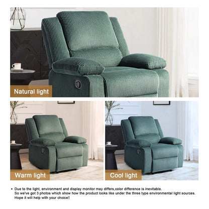 Poltrona reclinabile regolabile in velluto a coste per soggiorno