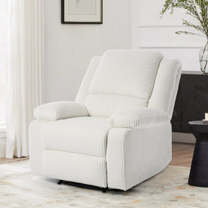 Poltrona reclinabile regolabile in velluto a coste per soggiorno