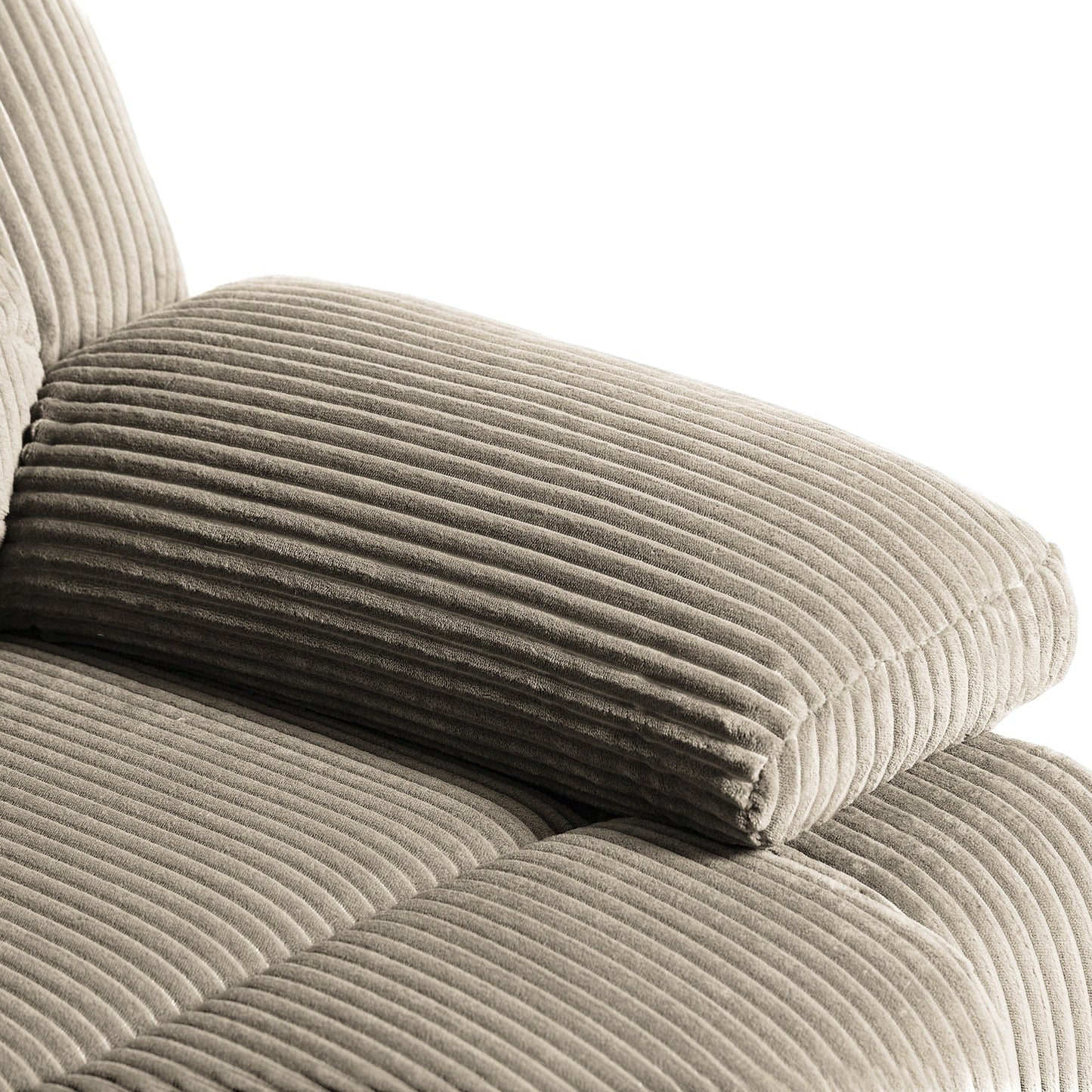 Poltrona reclinabile regolabile in velluto a coste per soggiorno