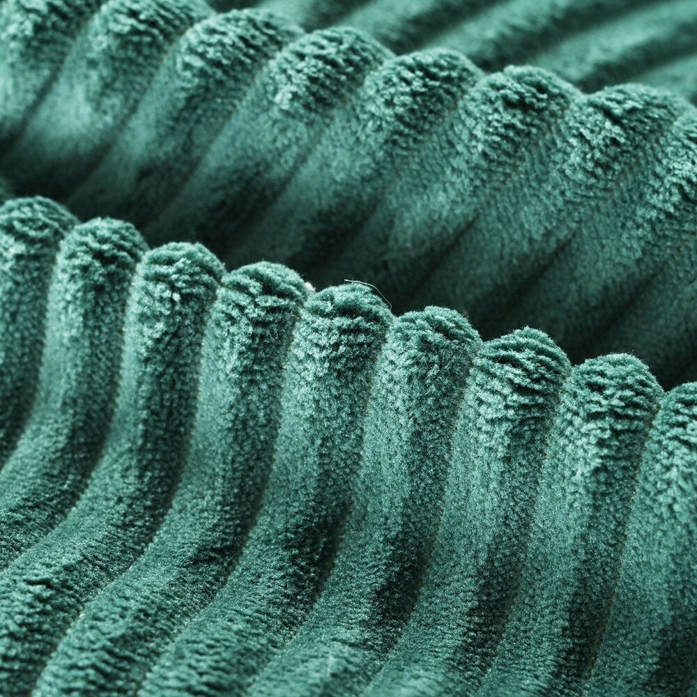 Divano letto matrimoniale in velluto a coste con 2 cuscini