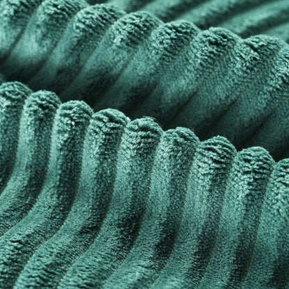 Divano letto matrimoniale in velluto a coste con 2 cuscini