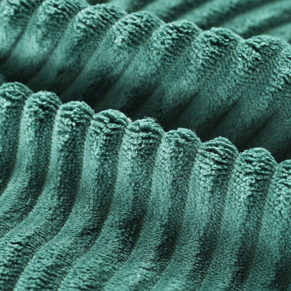 Divano letto matrimoniale in velluto a coste con 2 cuscini