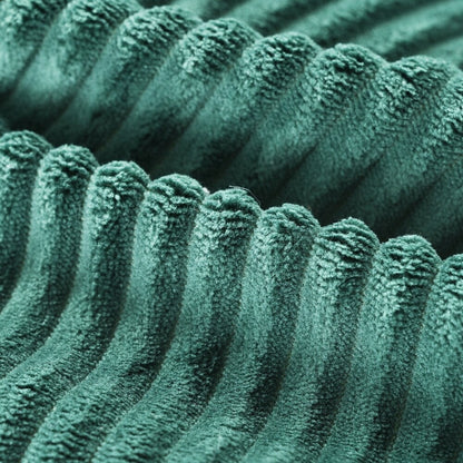 Divano letto matrimoniale in velluto a coste con 2 cuscini