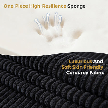 Divano letto pieghevole in velluto a coste, materasso da pavimento da 6 pollici