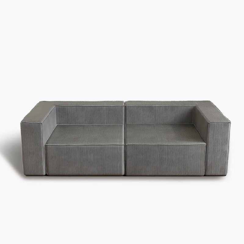 Divani a compressione comodi in velluto a coste