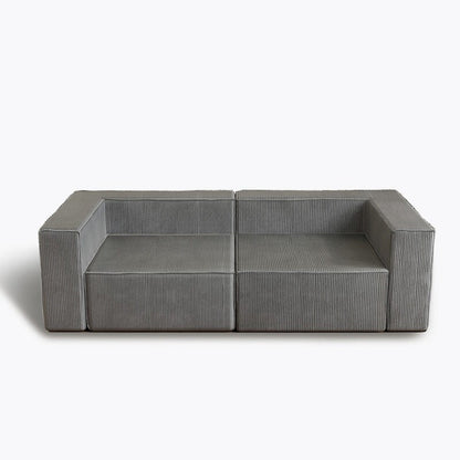 Divani a compressione comodi in velluto a coste