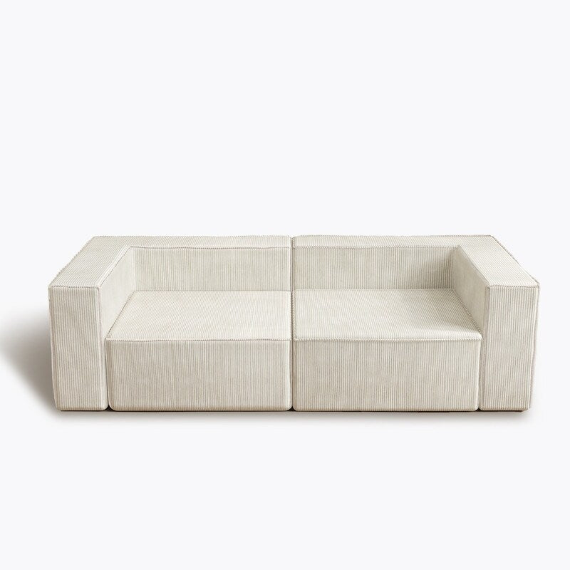 Divani a compressione comodi in velluto a coste