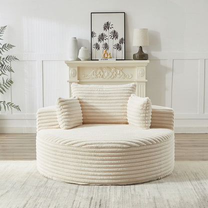 Divano singolo in velluto a coste e spugna, non richiede montaggio