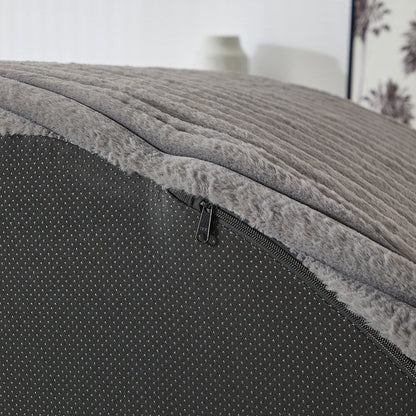 Divano singolo in velluto a coste e spugna, non richiede montaggio