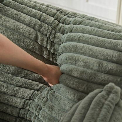 Divano singolo in velluto a coste e spugna, non richiede montaggio