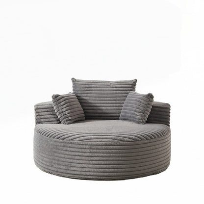 Divano singolo in velluto a coste e spugna, non richiede montaggio