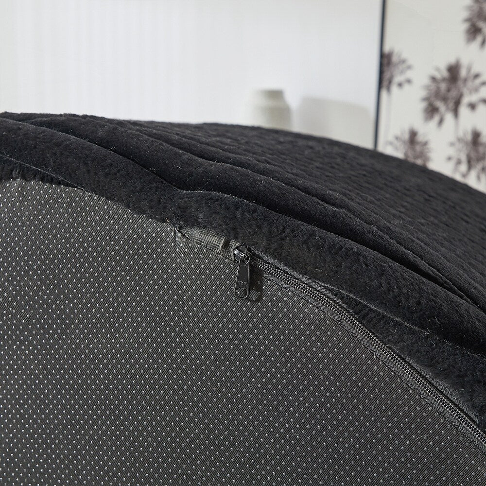 Divano singolo in velluto a coste e spugna, non richiede montaggio