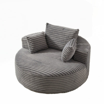 Divano singolo in velluto a coste e spugna, non richiede montaggio