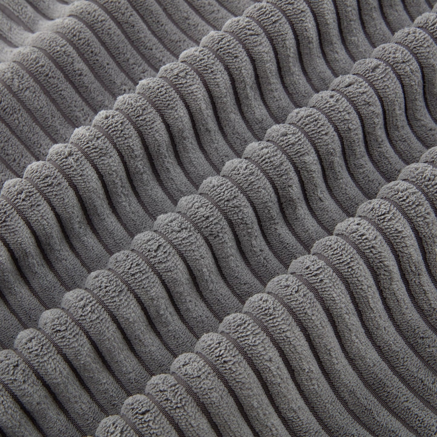 Divano a 3 posti rivestito in velluto a coste con cuscini rimovibili