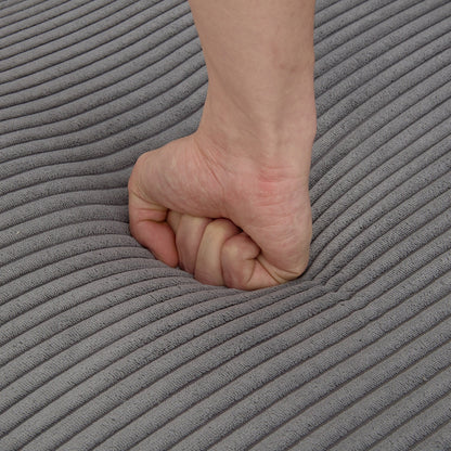 Divano a 3 posti rivestito in velluto a coste con cuscini rimovibili