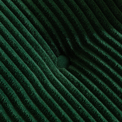 Divano imbottito in memory foam con pouf imbottito in velluto a coste - 48,4Lx67,7Wx24,4H