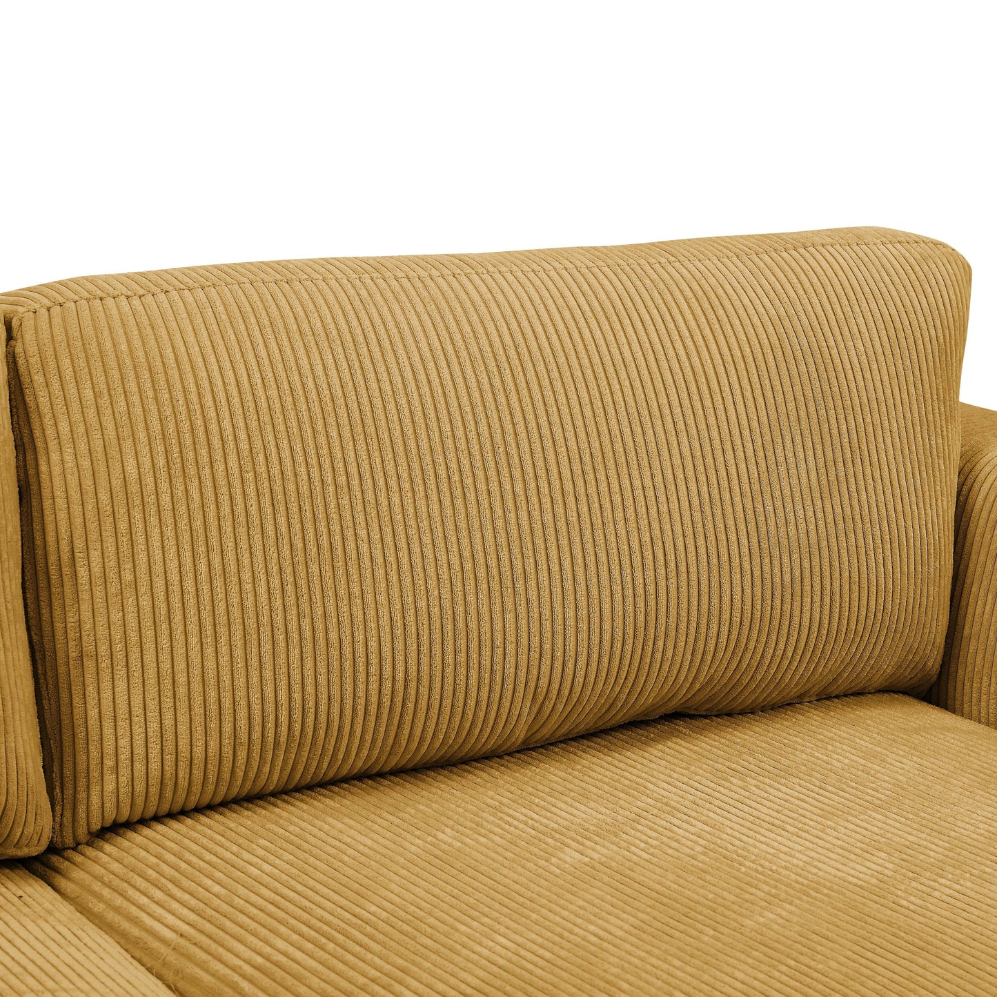 Divano con gonna imbottita in velluto a coste - 39 P x 84,5 L x 33 A