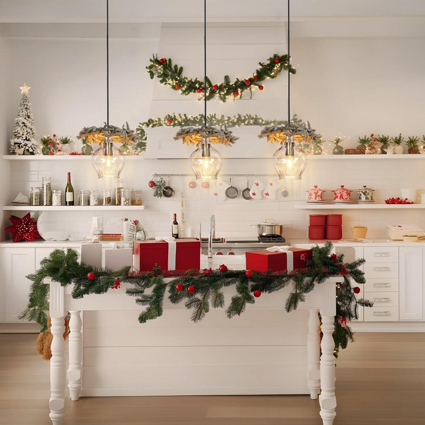 Lampada a sospensione moderna in ottone Coria Mid-Century, 1 luce, elegante, dimmerabile, per isola cucina, vetro scanalato, sala da pranzo