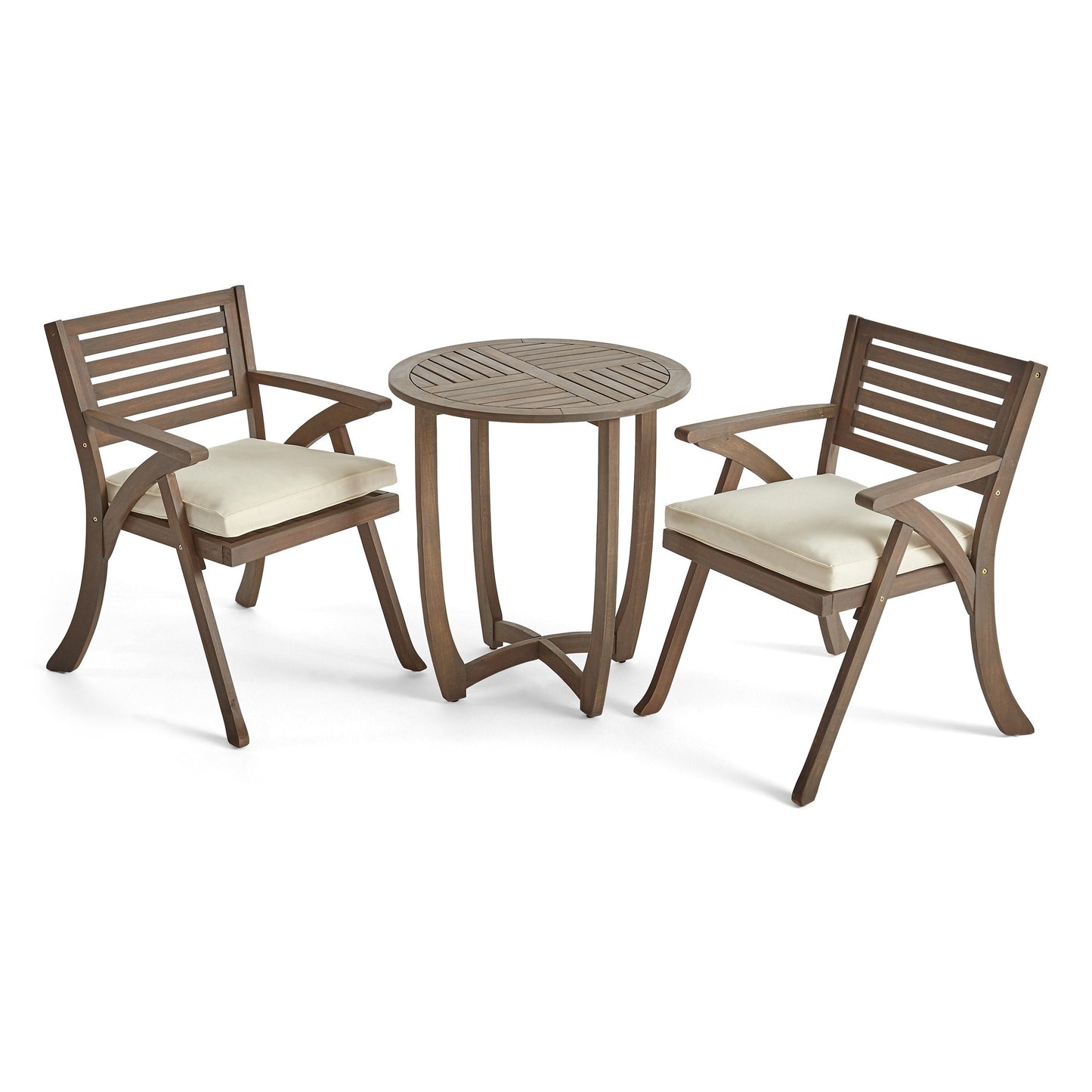 Set da bistrot in legno da esterno Coronado da 3 pezzi di Christopher Knight Home - N/D