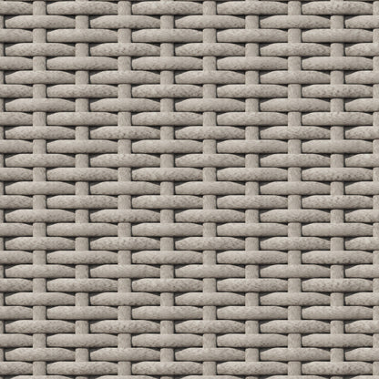 Set da conversazione per patio in vimini e alluminio Corvus da 8 pezzi