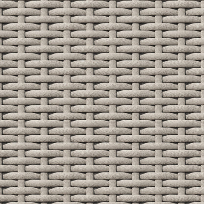 Set da conversazione per patio in vimini e alluminio Corvus da 8 pezzi