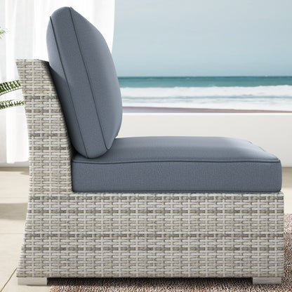 Set da conversazione per patio in vimini e alluminio Corvus da 8 pezzi