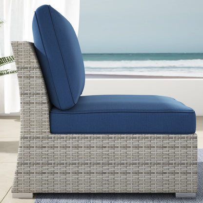 Set da conversazione per patio in vimini e alluminio Corvus da 8 pezzi