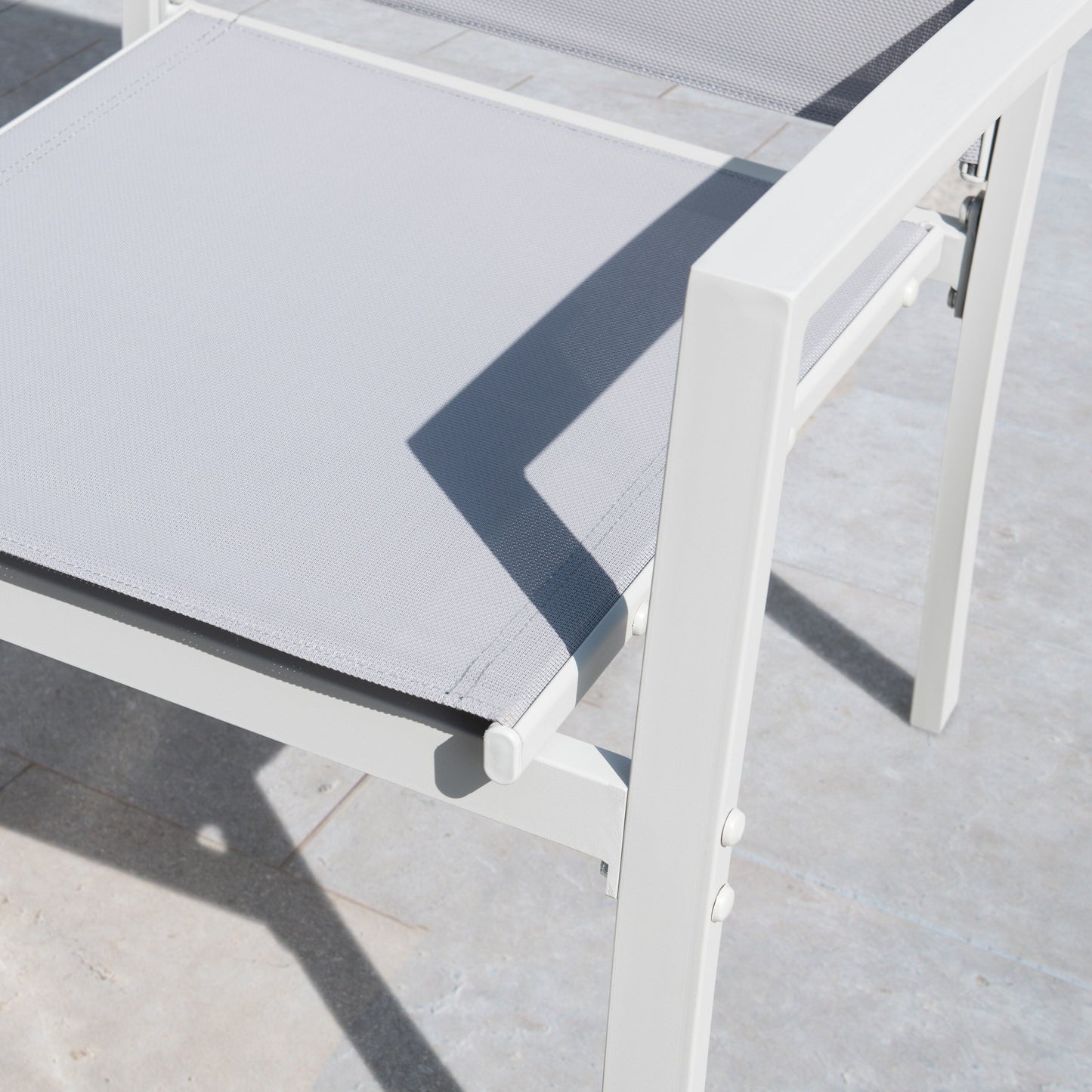 Set da conversazione in tessuto Corvus Antonio da 4 pezzi per esterni