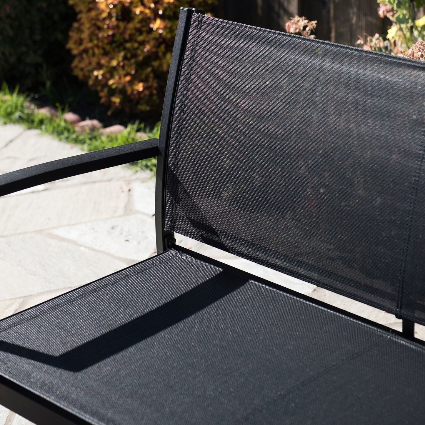 Set da conversazione in tessuto Corvus Antonio da 4 pezzi per esterni