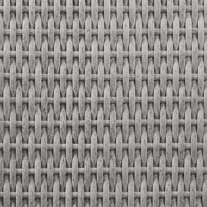 Set da pranzo per esterni in vimini e alluminio Corvus Martinka da 7 pezzi