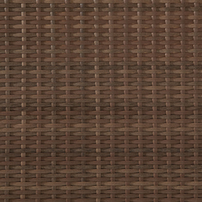 Set da pranzo per esterni in vimini e alluminio Corvus Martinka da 7 pezzi