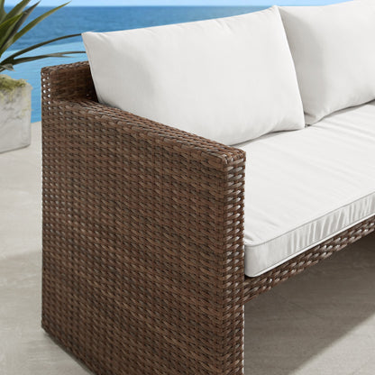 Set da pranzo per esterni in vimini e alluminio Corvus Martinka da 7 pezzi