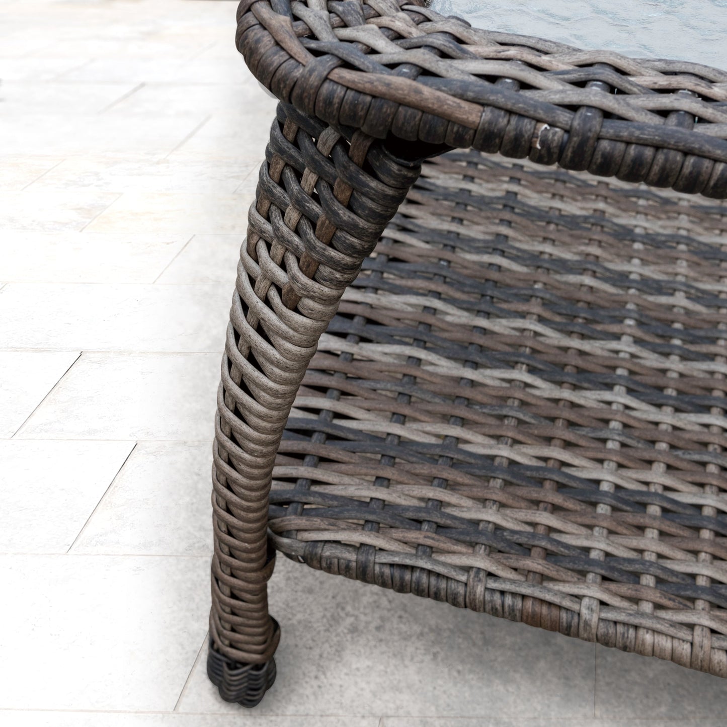 Set da giardino in vimini Corvus Padova da 4 pezzi