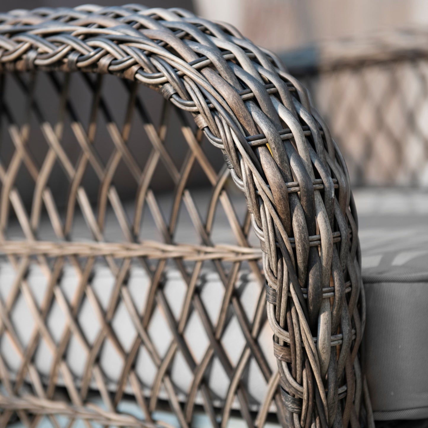 Set da giardino in vimini Corvus Padova da 4 pezzi