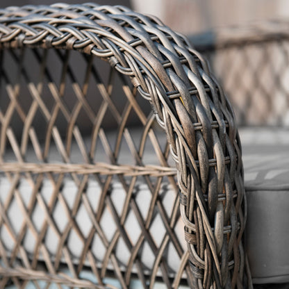 Set da giardino in vimini Corvus Padova da 4 pezzi