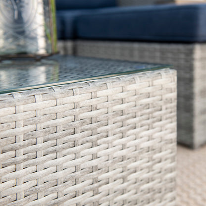 Set di divani componibili da giardino in vimini Corvus Trey da 12 pezzi