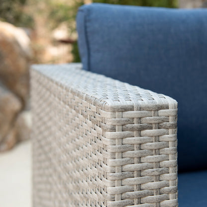 Set di divani componibili da giardino in vimini Corvus Trey da 12 pezzi