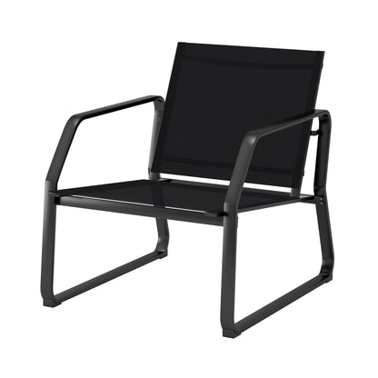 Set da conversazione in tessuto Corvus Yorkdale da 4 pezzi per esterni