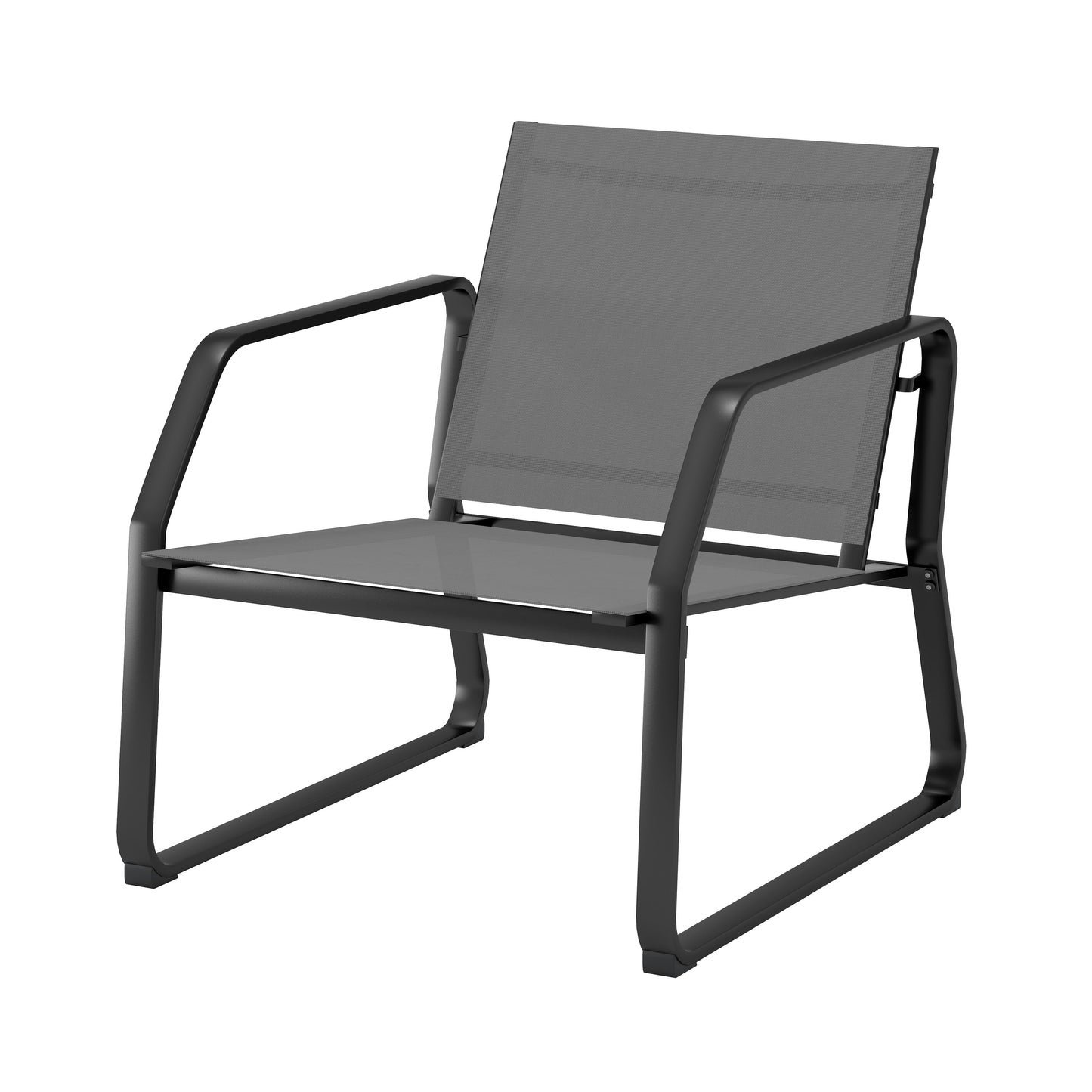 Set da conversazione in tessuto Corvus Yorkdale da 4 pezzi per esterni