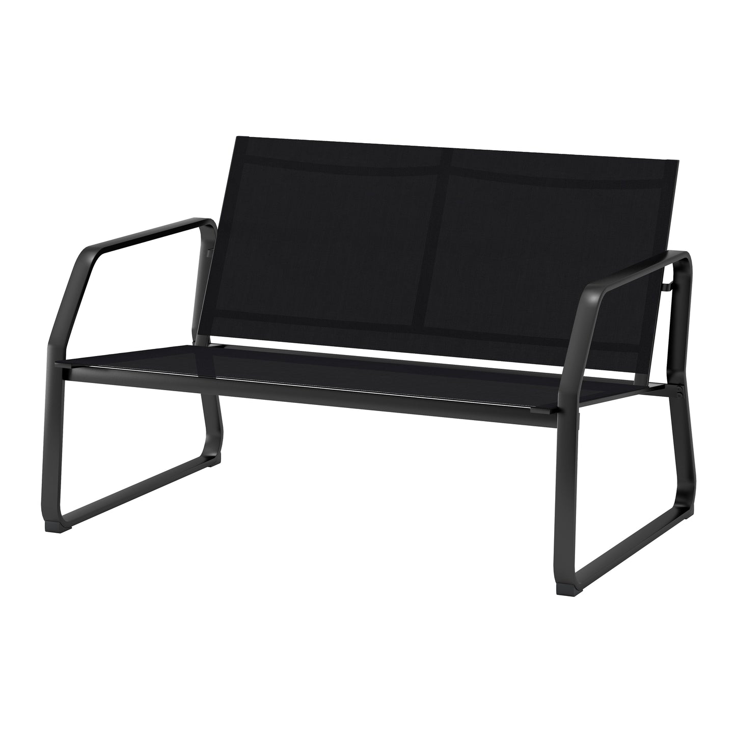 Set da conversazione in tessuto Corvus Yorkdale da 4 pezzi per esterni