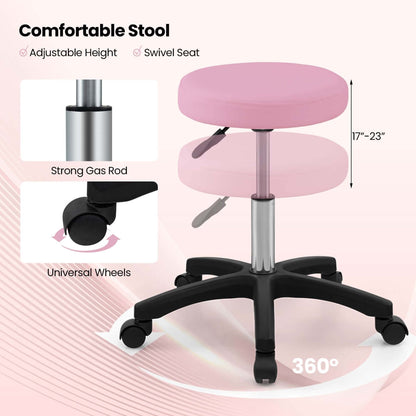 Lettino da massaggio Costway 72 con sgabello idraulico, schienale regolabile e